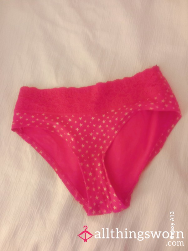 Pink Panties Size 6 Worn 24hours