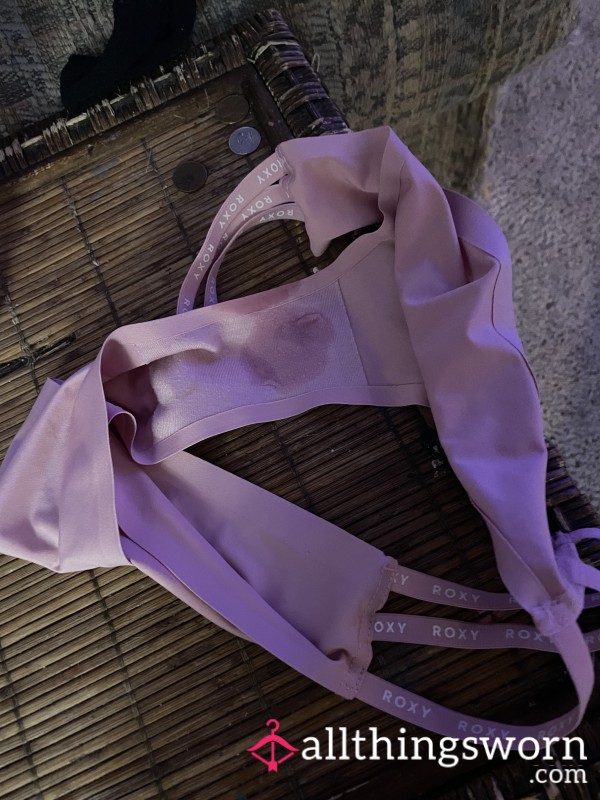 PINK PANTIES WORN WHILE I MASTERBATED STILL WET