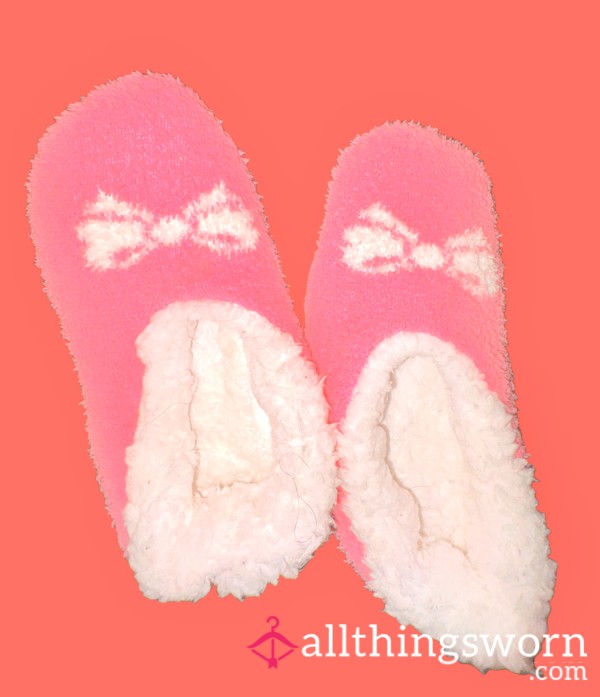 Pink Patterned Slippers Shoes