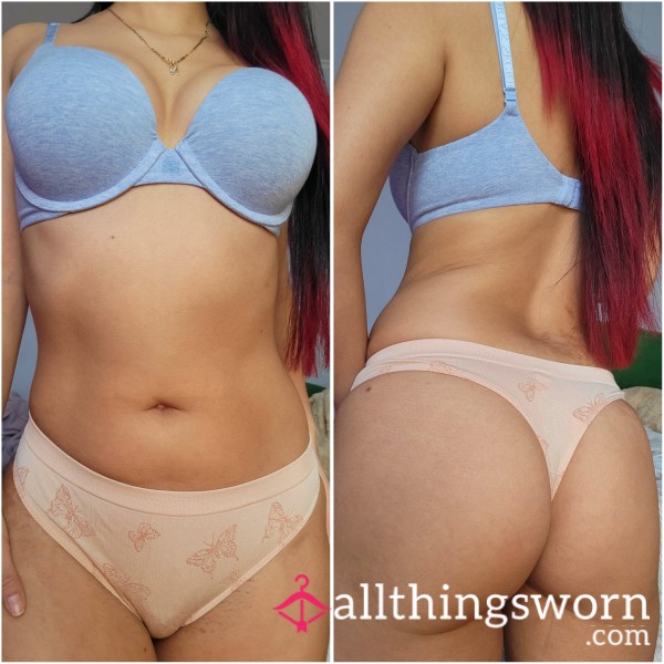 PINK Peach Bu*terflies Thong