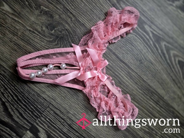 Pink Pearls Thong