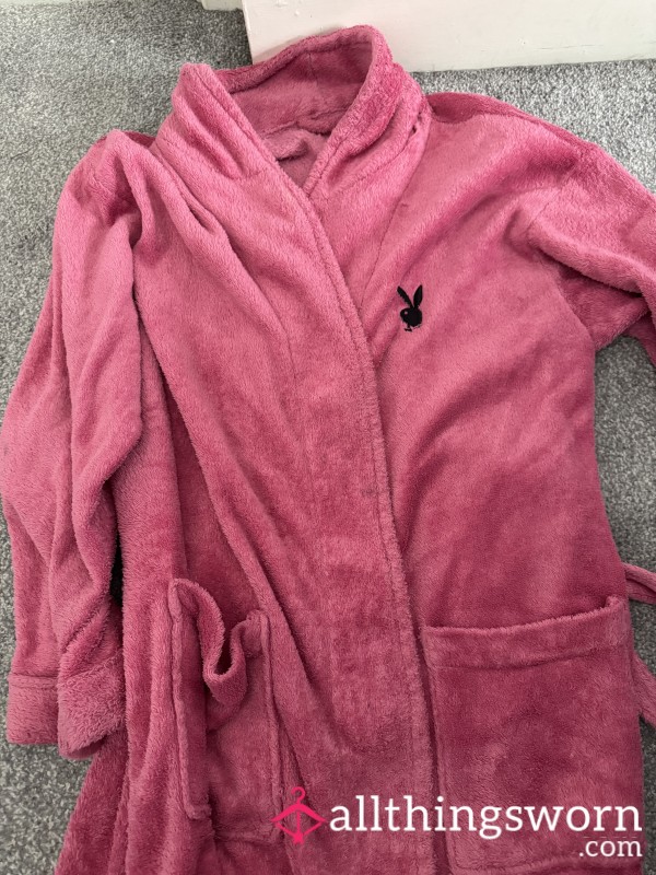Pink Playboy Dressing Gown