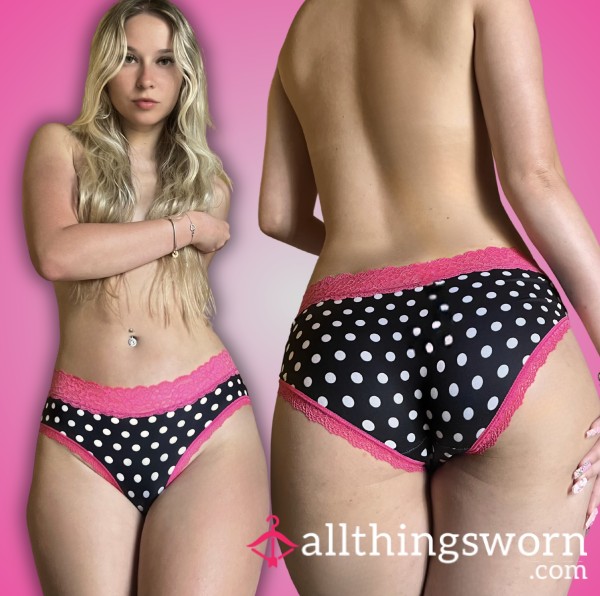 Pink Polka Dot Fullbacks 🖤🩷