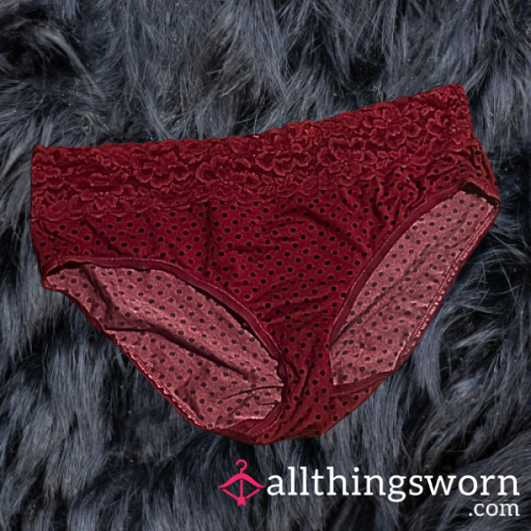 Pink Polka Dot Panties