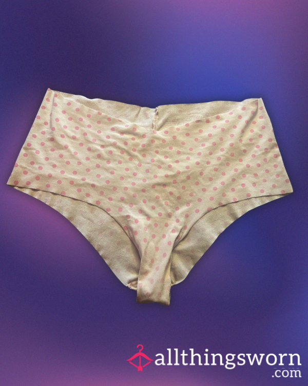 Pink Polka Dot VS Cheeky Panties - WELL WORN