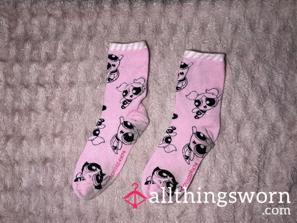 Pink Powerpuff Girls Crew Socks