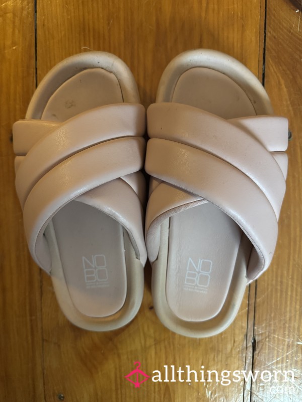 Pink Puffy Slip-ons