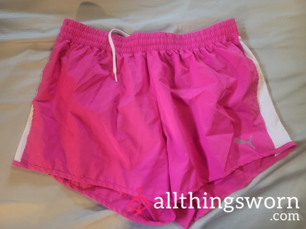 Pink Puma Running Shorts: Years Of Running