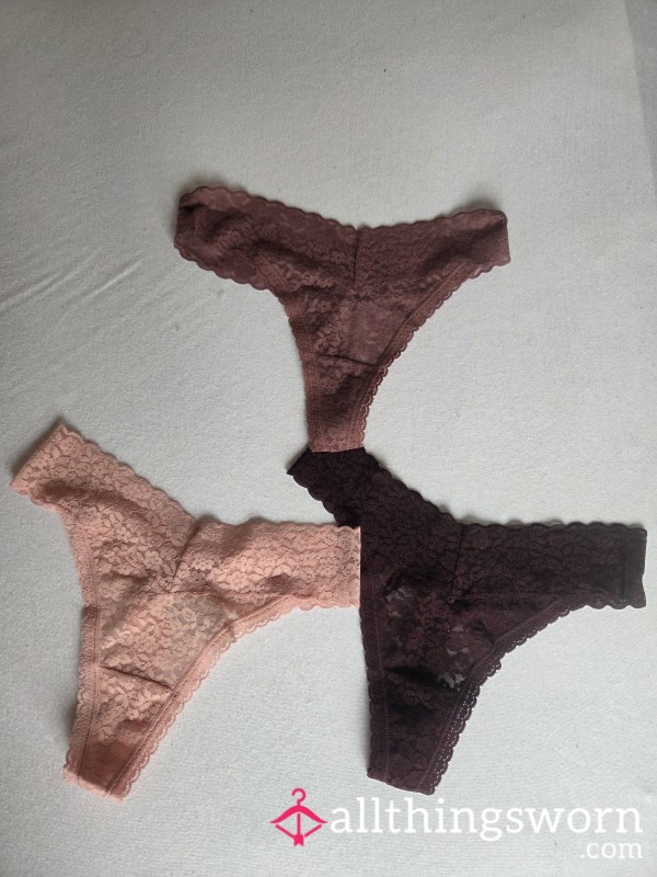 Pink & Purple Lace Thongs • Pick Your Favourite 😈