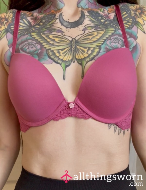 Pink Push Up Bra