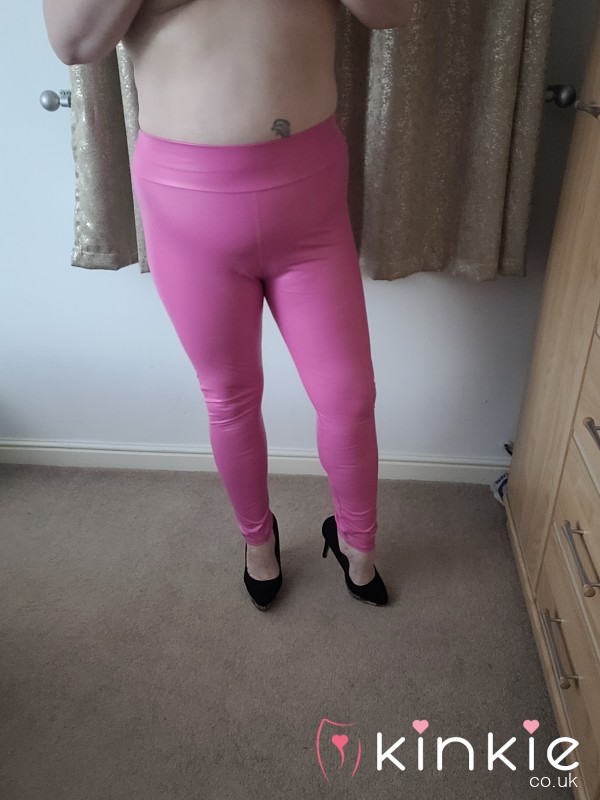 Pink Pvc Leggings