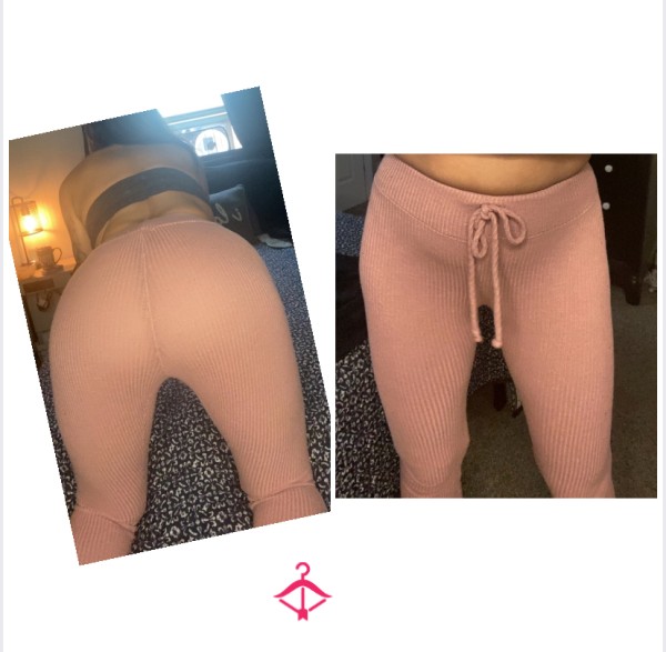 Fashion Nova Pink Ribbed Leggings