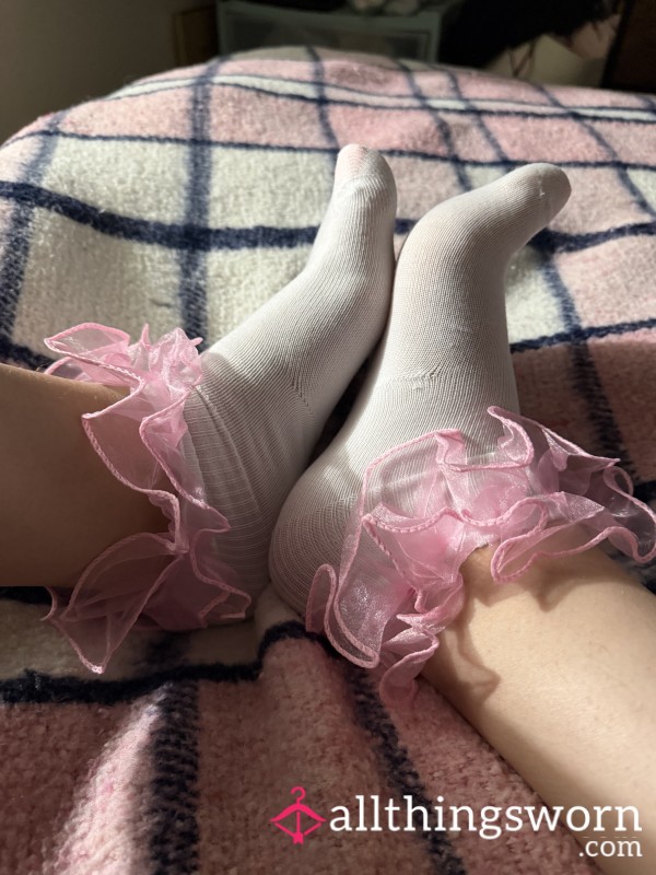 Pink Ruffle Socks
