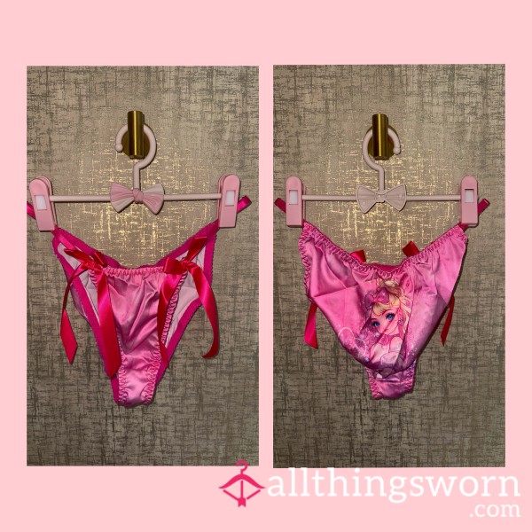 Pink Satin Anime Panties ❤️