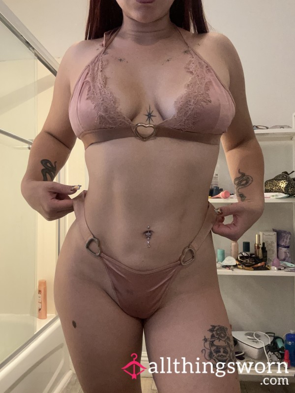 Pink Satin Lingerie