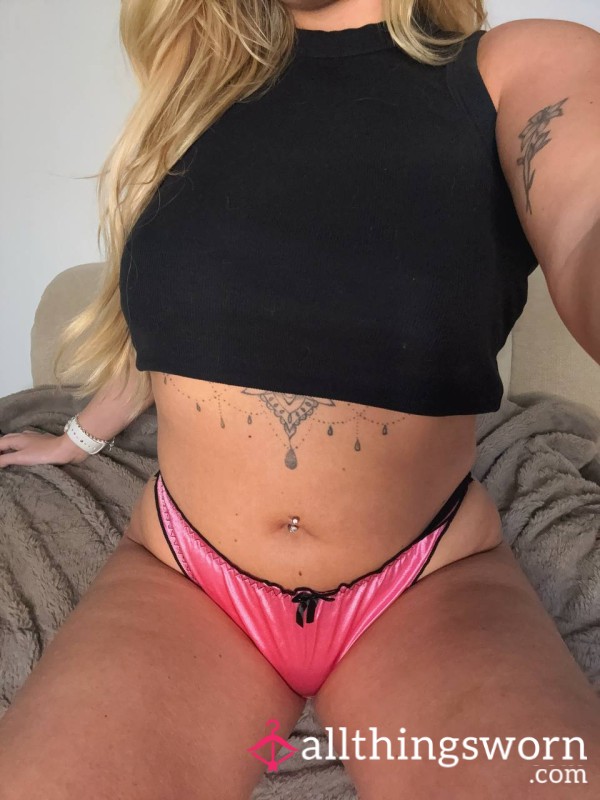 Pink Satin Panties