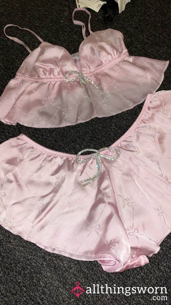 Pink Satin Set X
