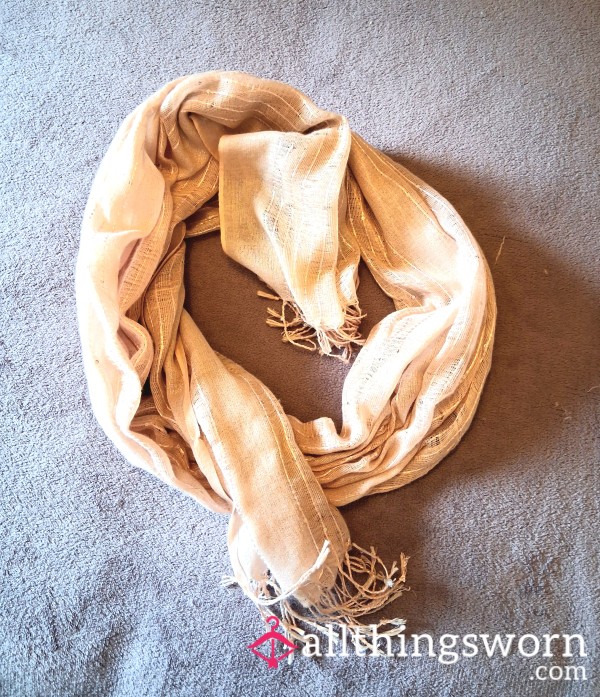 💕 Pink Scarf Worn By Me 💕