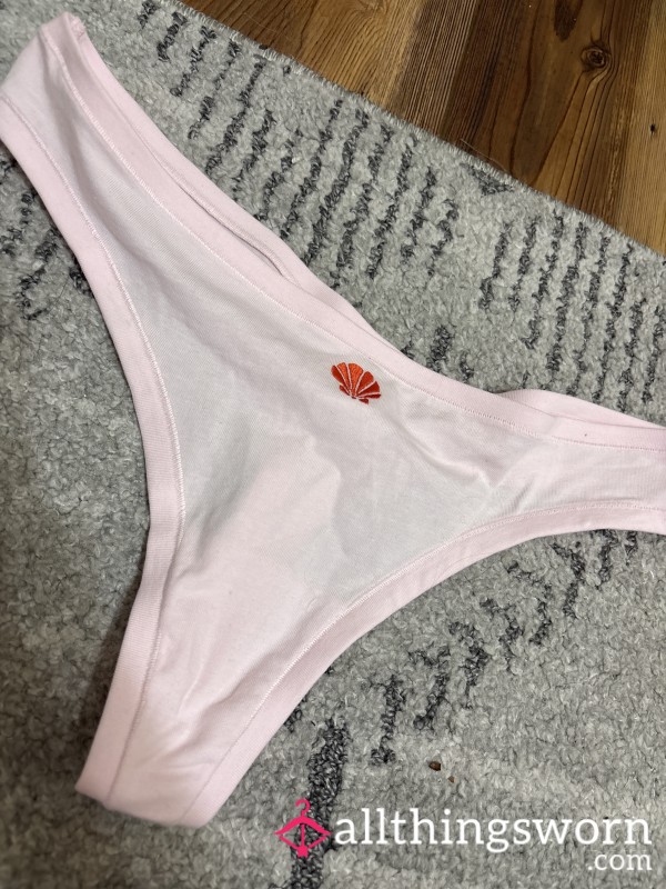Pink Seashell Aerie Thong
