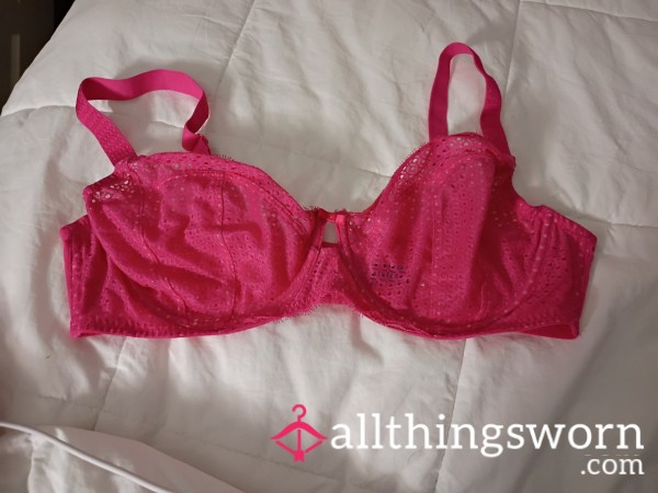 Pink See Thru Bra
