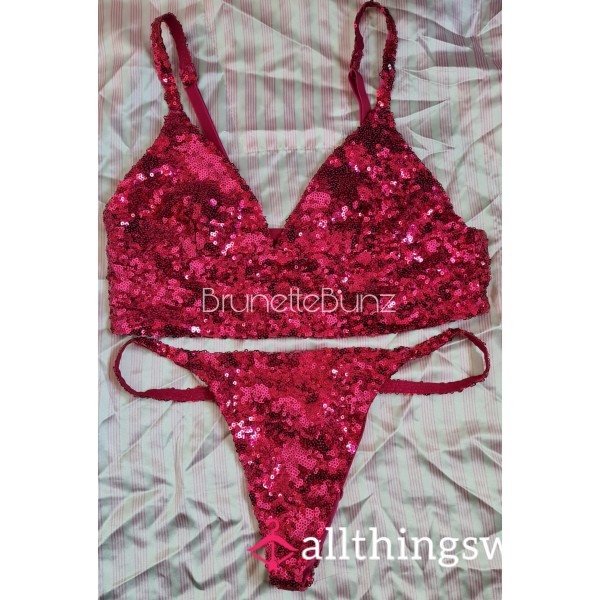 Pink Sequin Set