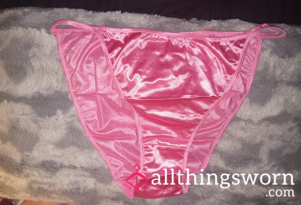 Pink S**y Satin Panties