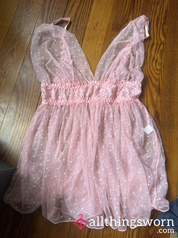 Pink Sheer Babydoll