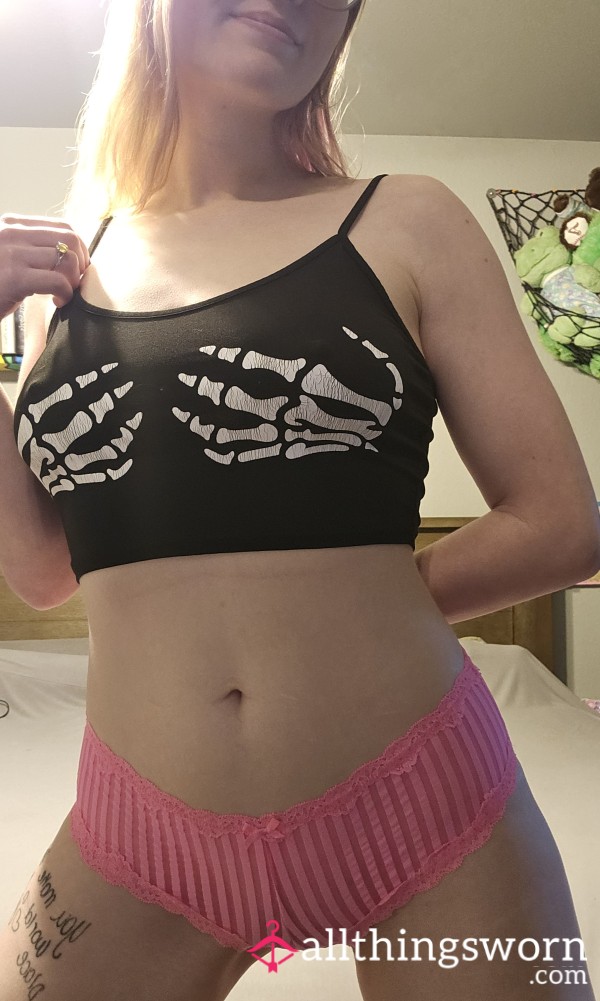 Pink Sheer Cheeky Panties