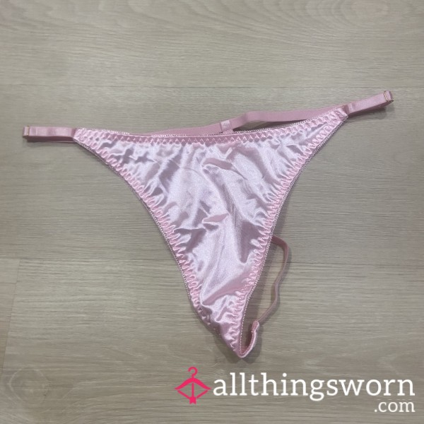 Pink Silk G String