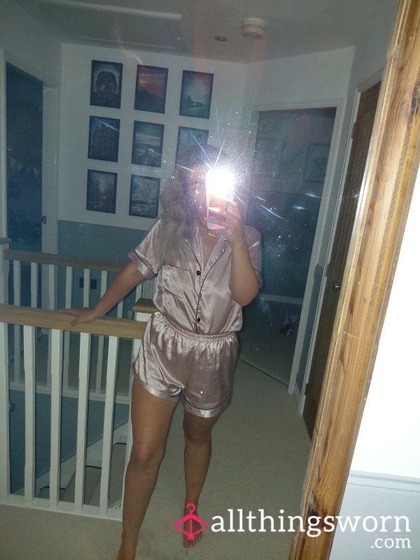 Pink Silk Pjs