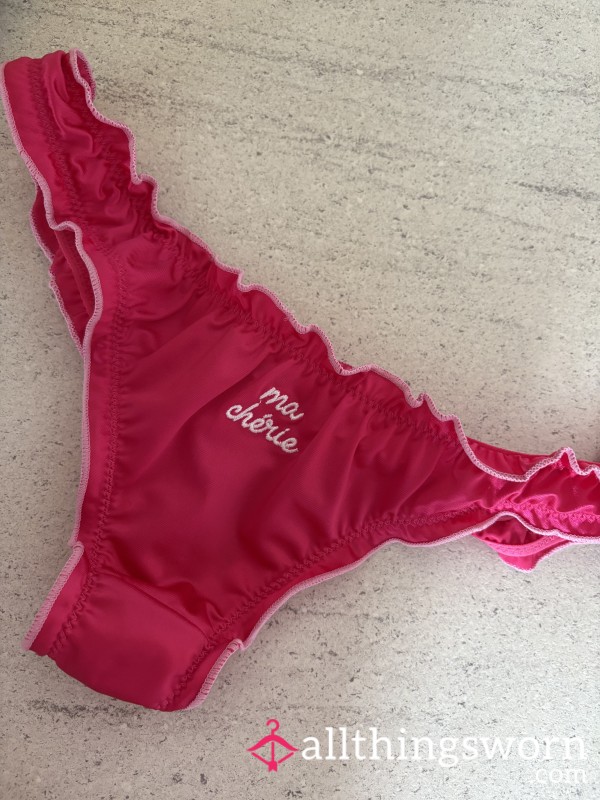 Pink Silk Thong