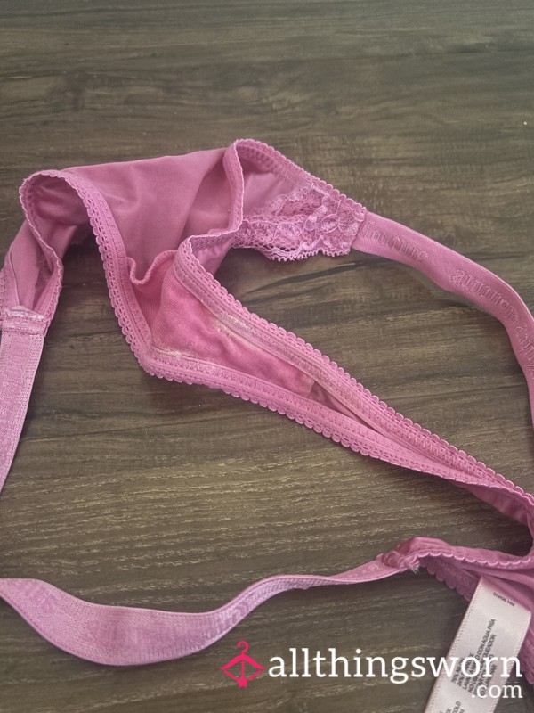 Pink Silk Thong 👙