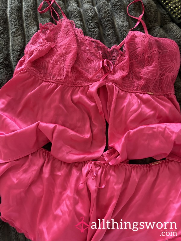 Pink Silky Set
