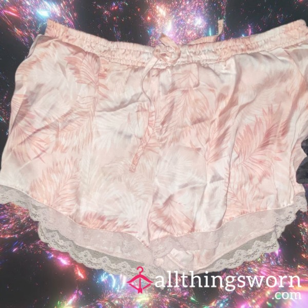 Pink Silky Juicy Pajama Shorts💦
