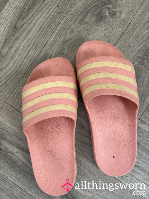 Adidas Pink Sliders