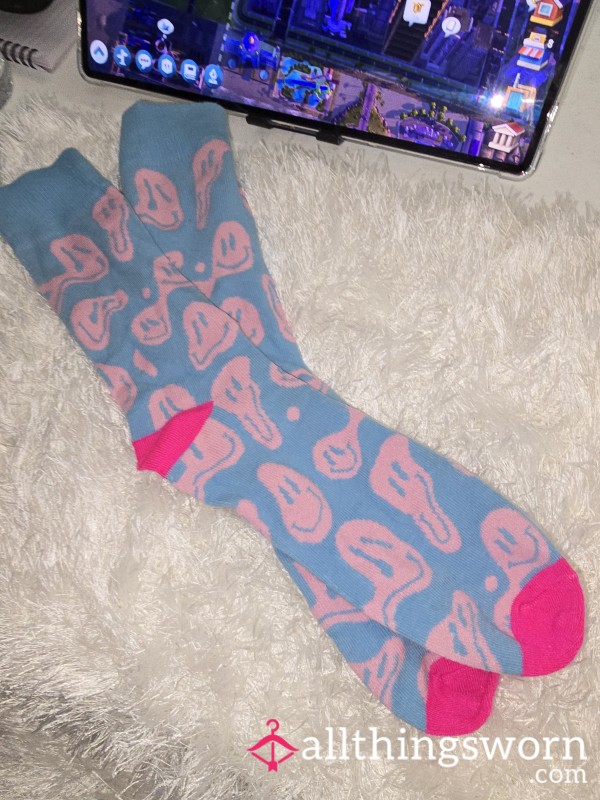 Pink Smile Socks