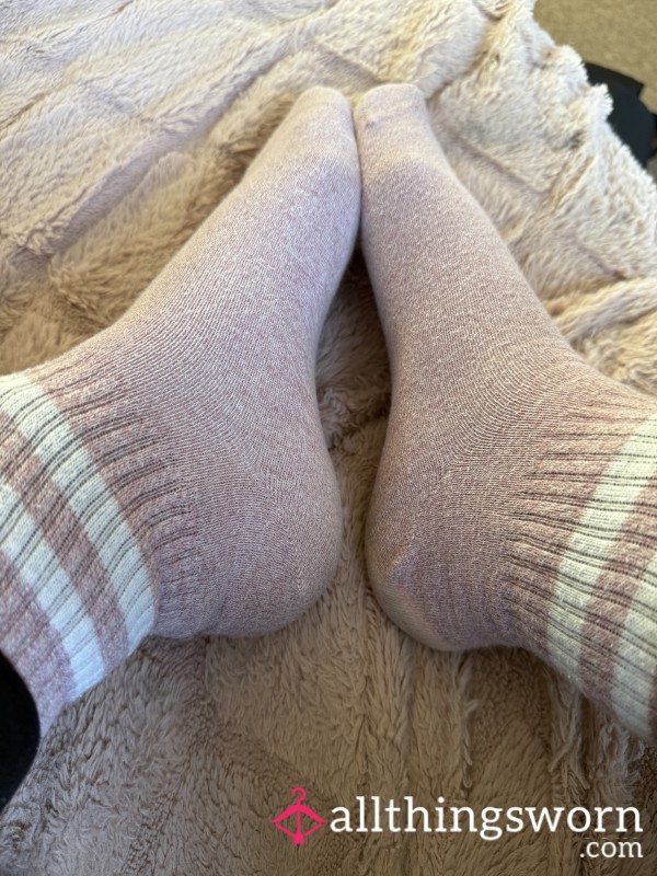 Pink Socks Wearing Today For You