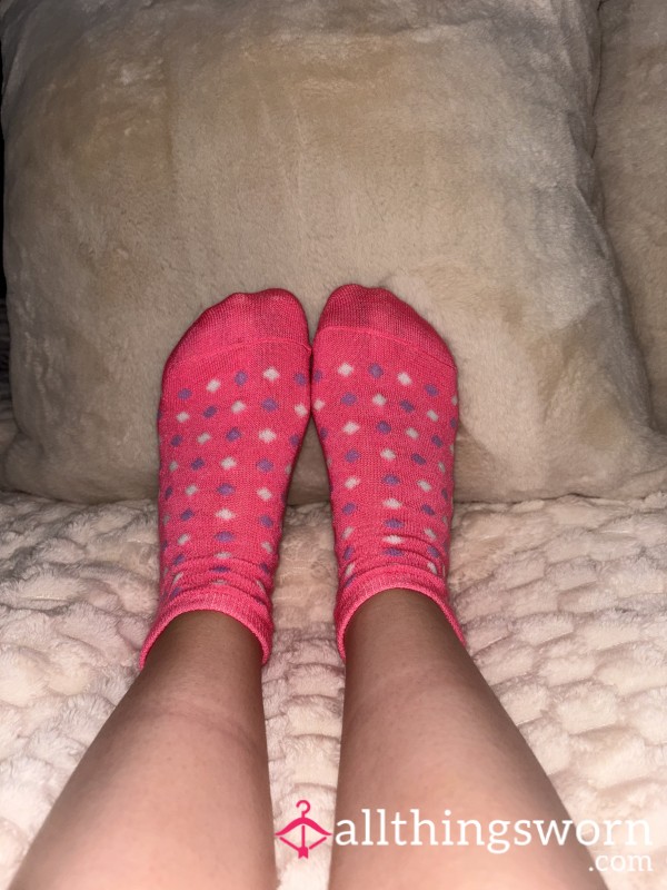 Pink Socks With Dots