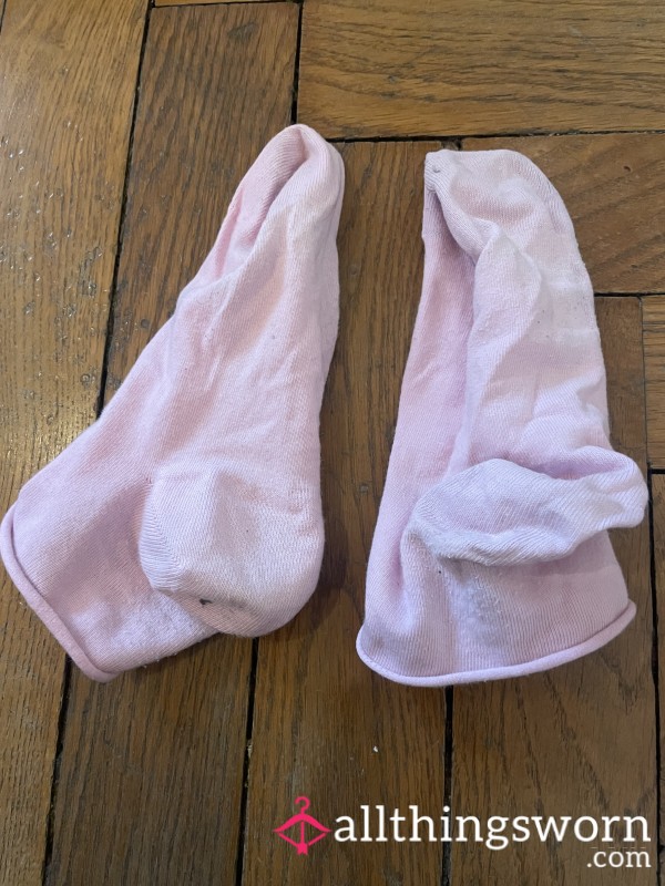 Pink Socks Worn