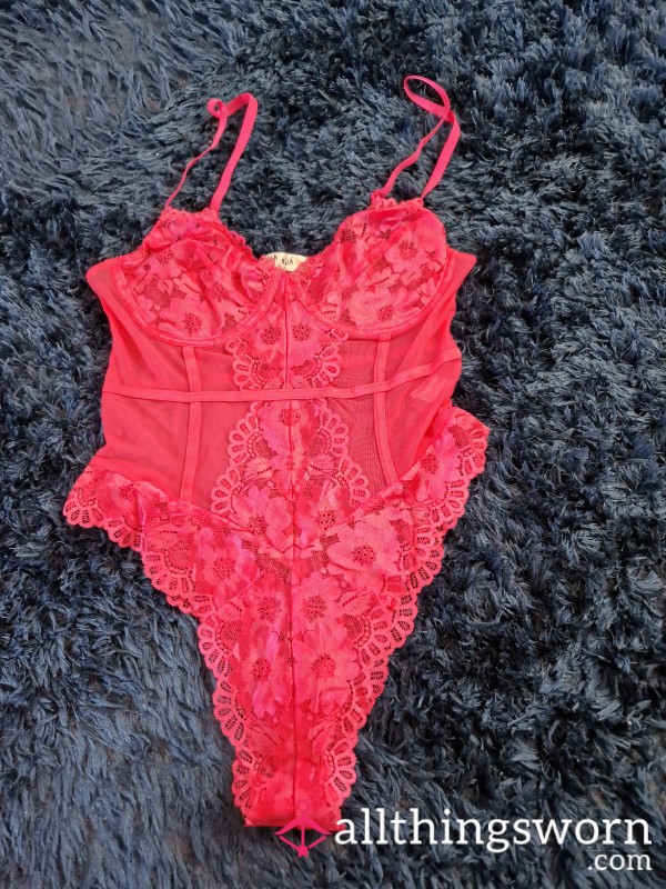Pink Soft Lacy Negligee