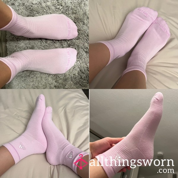 Adidas Pink Crew Socks