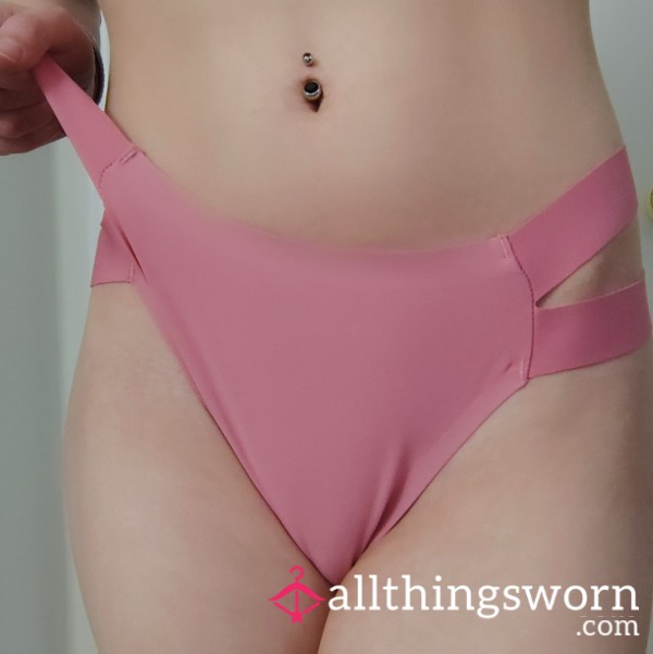 Pink Split Sided Thong, Small