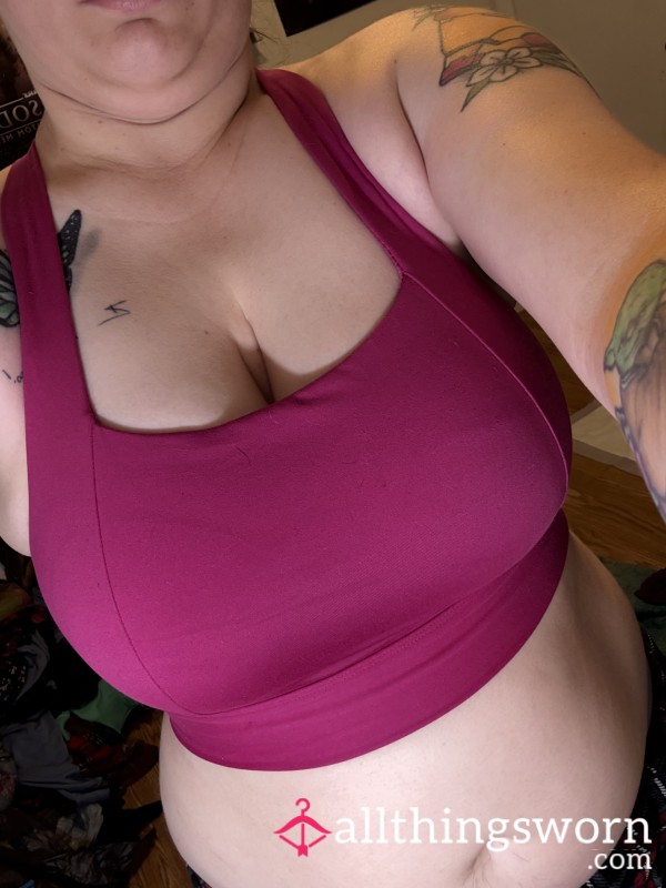 Pink Sports Bra