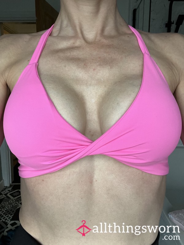 Pink Sports Bra