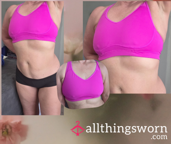Pink Sports Bra