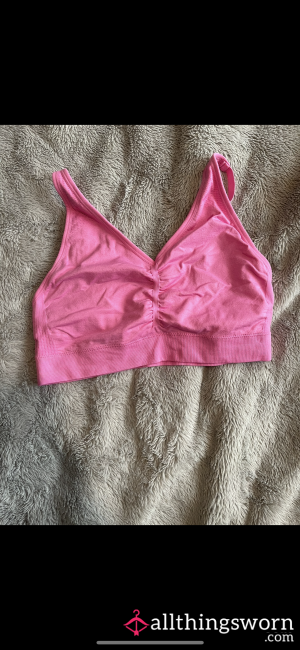 Pink Sports Bra