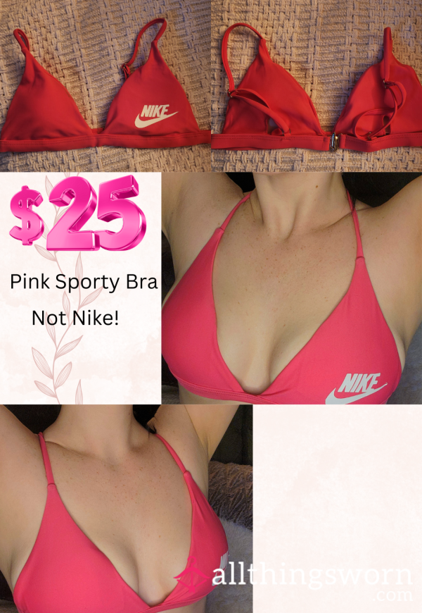 Pink Sporty Bra-NOT Nike!