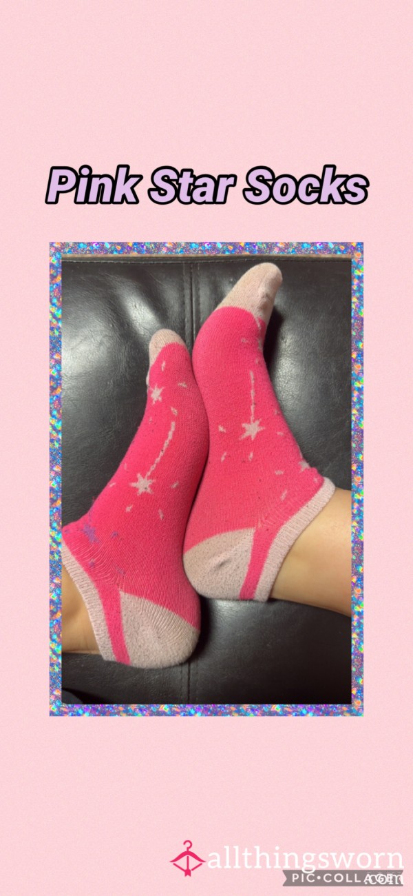 Pink Star Socks