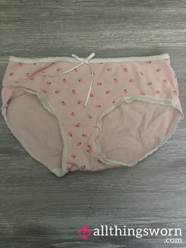 Pink Strawberry Bow Undies