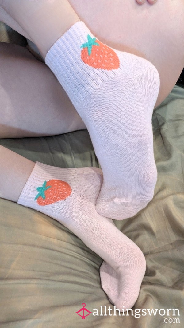 Pink Strawberry Socks